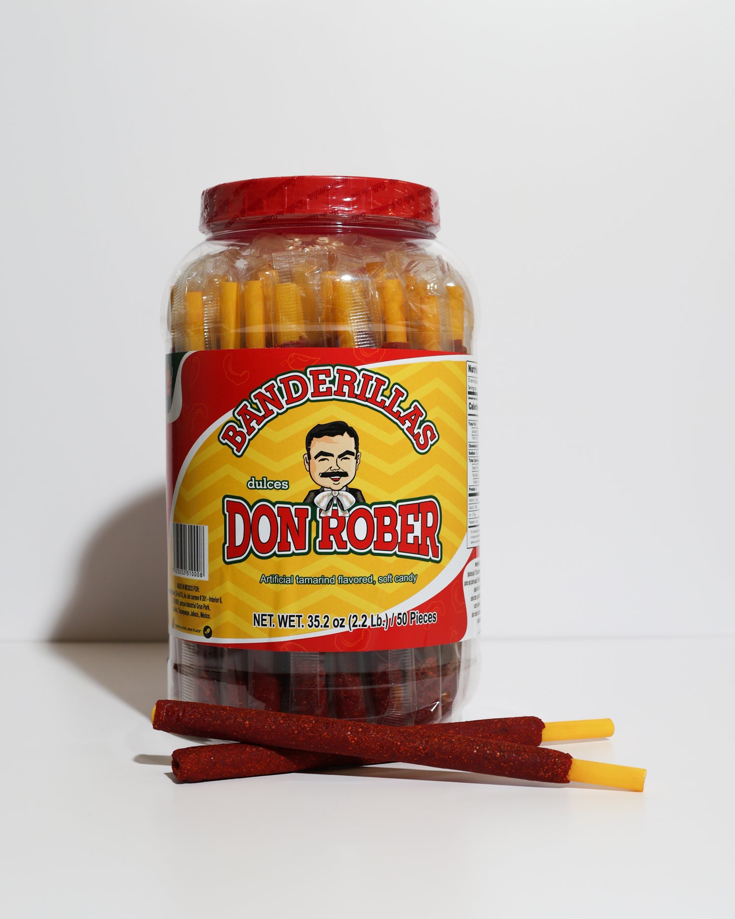 Banderukas Vitrolero Tamarindo - Wholesale Pack (6 Units, 50 Pieces Each)