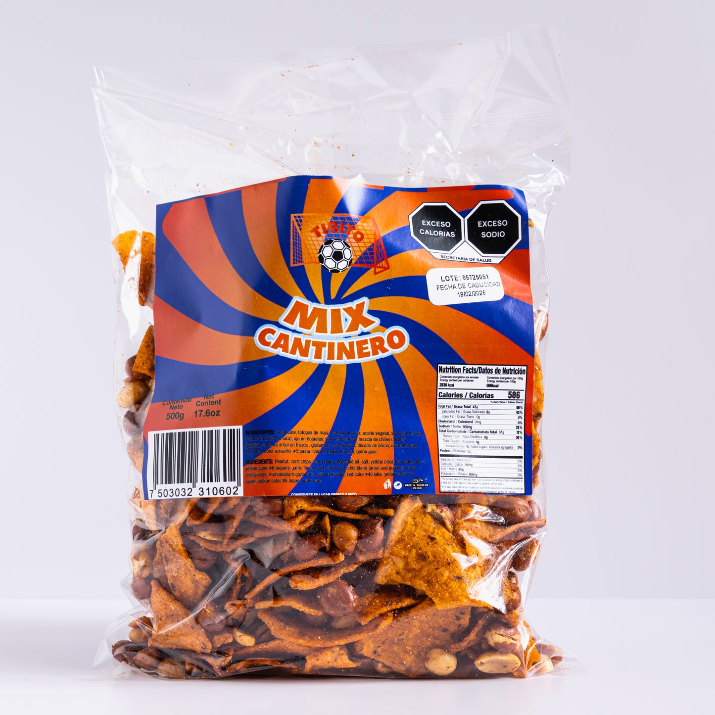 Cantinero Mix Chili an Garlic Snaks - 500g (1 Unit)