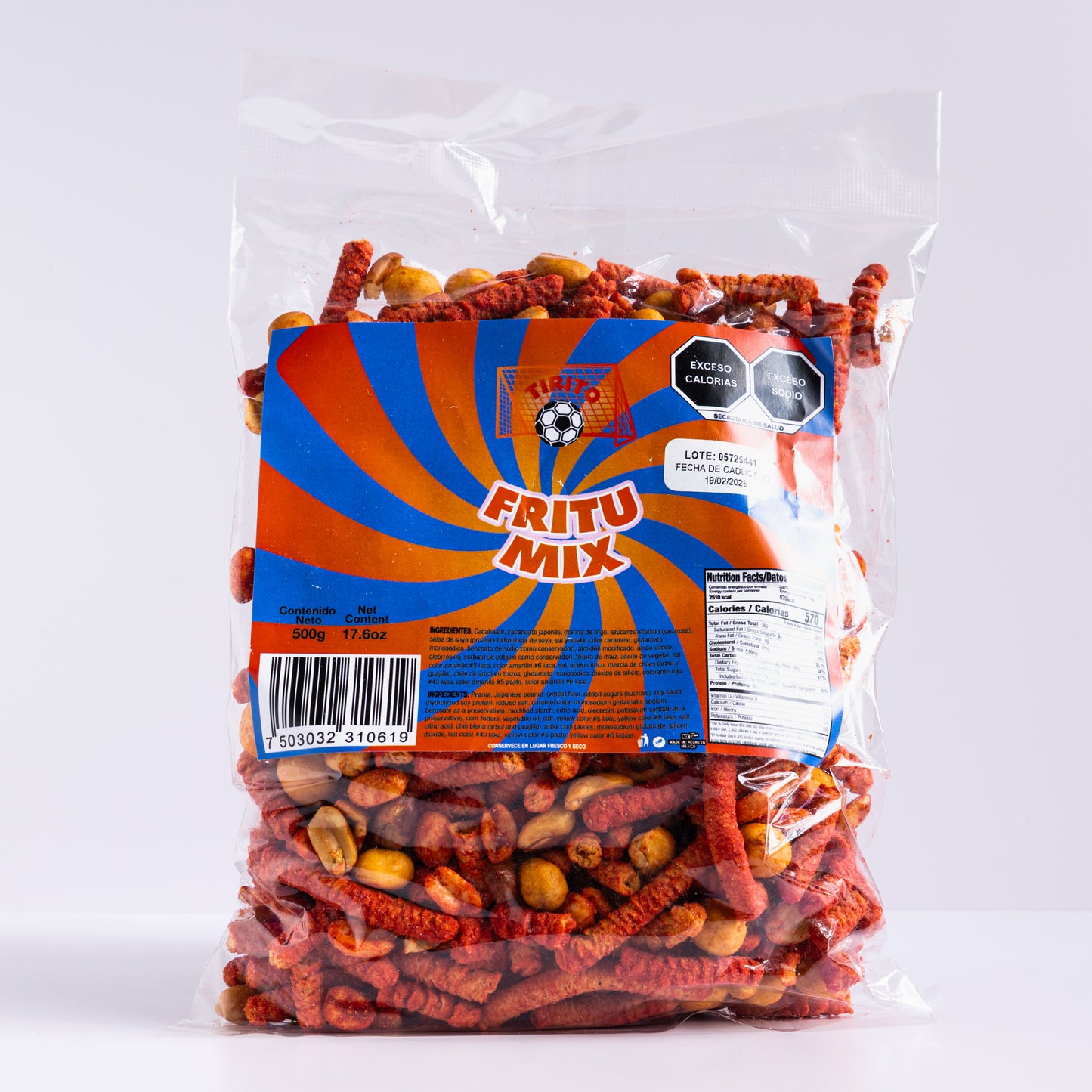 Fritu Mix Chili and Mix Snaks - 500g (1 Unit)